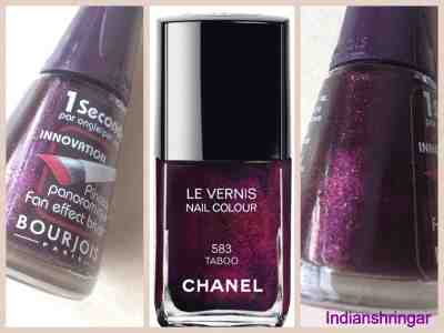 Dupe Alert!! Bourjois 1 Seconde Nail Polish in #9…Dupe for Chanel LeVernis  Taboo - The Bombay Brunette