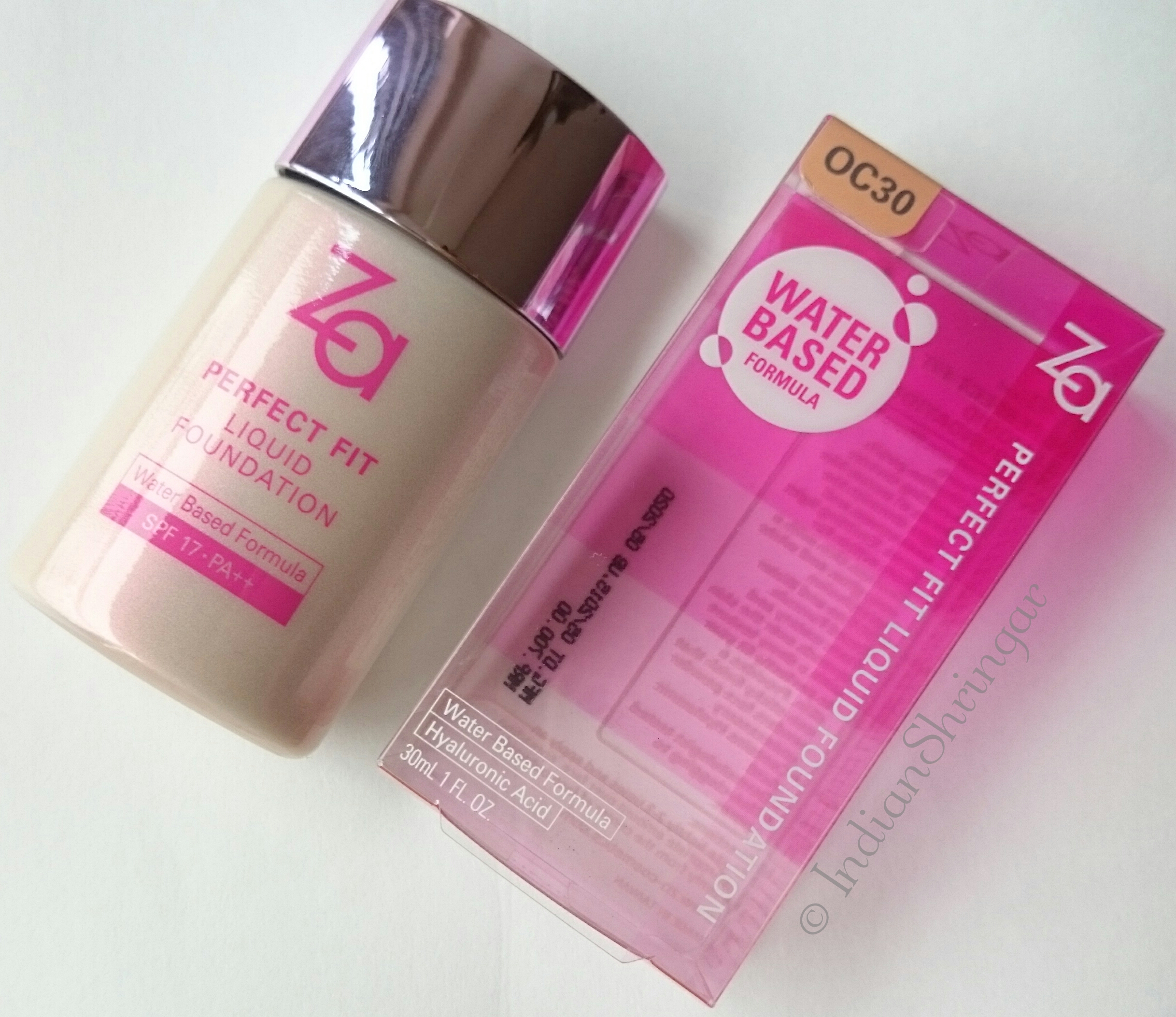 Za Perfect Fit Liquid Foundation OC30 - Review and swatch