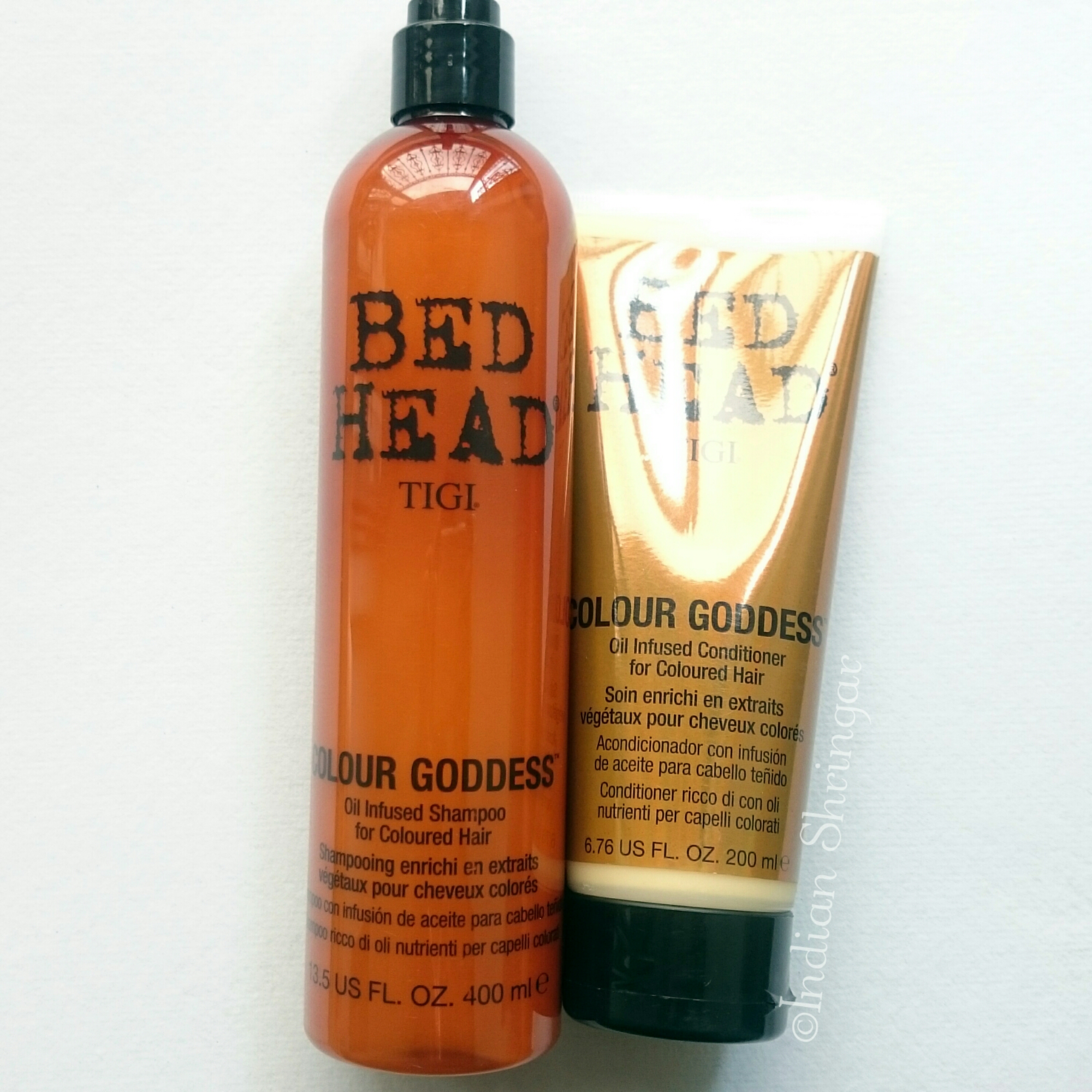 TIGI Head Colour Goddess Shampoo and Conditioner Review - The Bombay Brunette