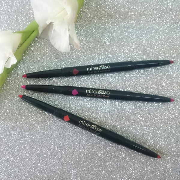 Mirenesse Auto Lip Liner Duet Review and Swatches