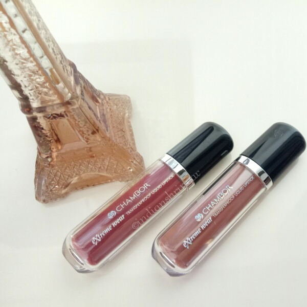 Chambor Extreme Wear Transferproof Liquid Lipstick Review and Swatches