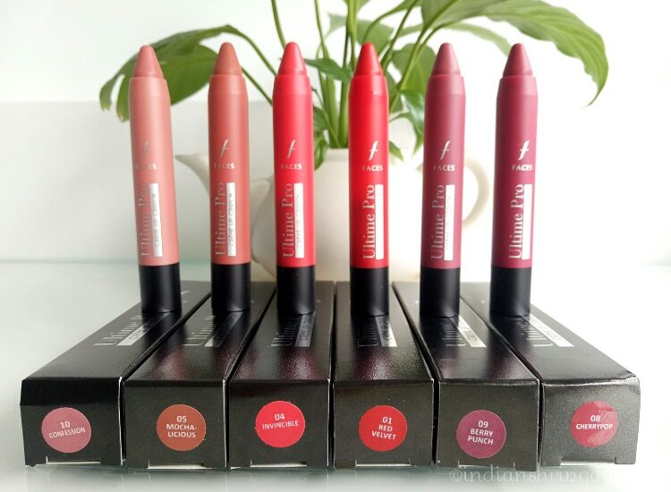 Faces Creme Lip Crayons - review, swatches and LOTD