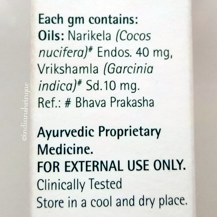 Himalaya For Moms Nipple Care butter ingredients.