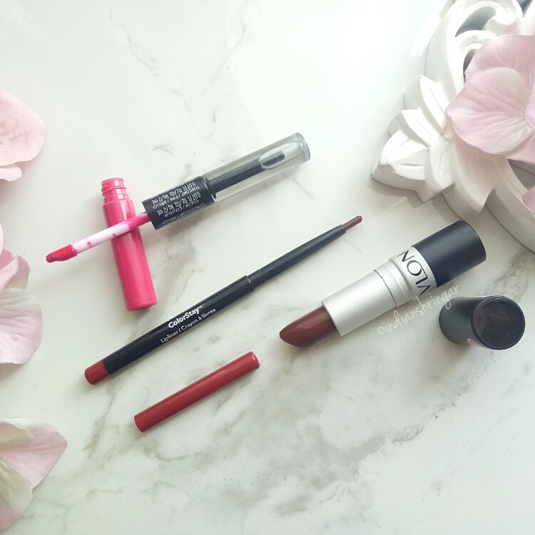 Revlon lipliner, matte lipstick and long lasting lipstick review