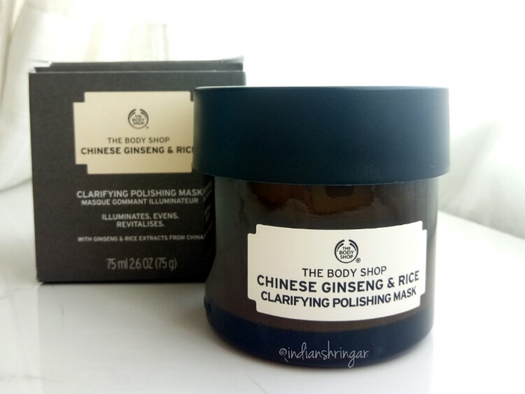 The Body Shop Chinese Ginseng and rice mask review