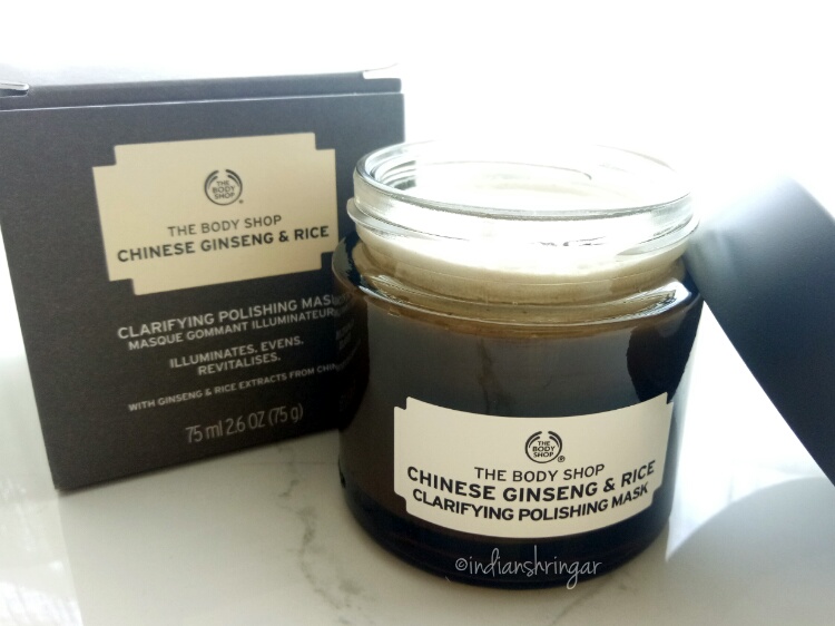 The Body Shop Ginseng & Rice mask review