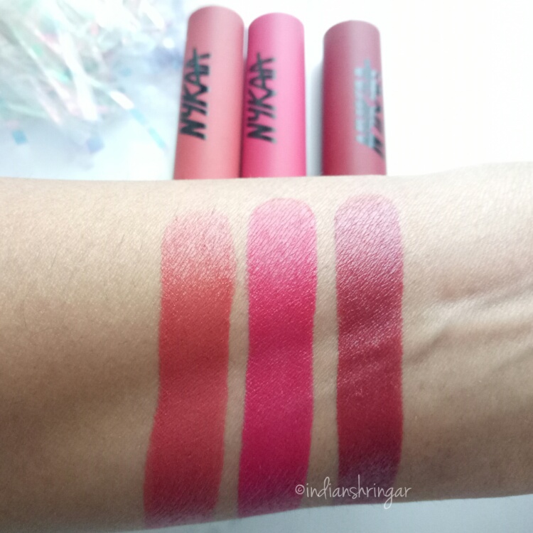 Nykaa Paintstix review and swatches.