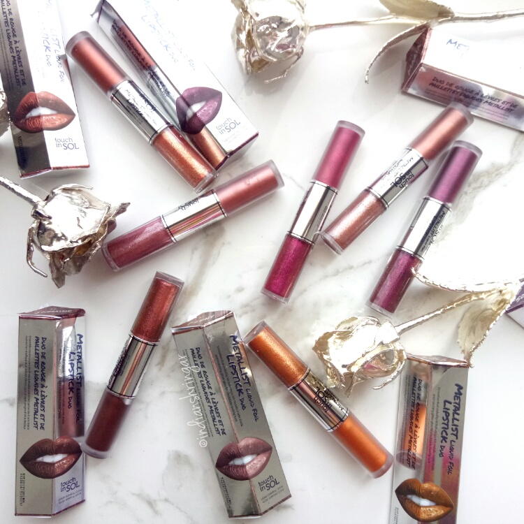 Touch In Sol metallist Liquid Foil Lipstick Duo review