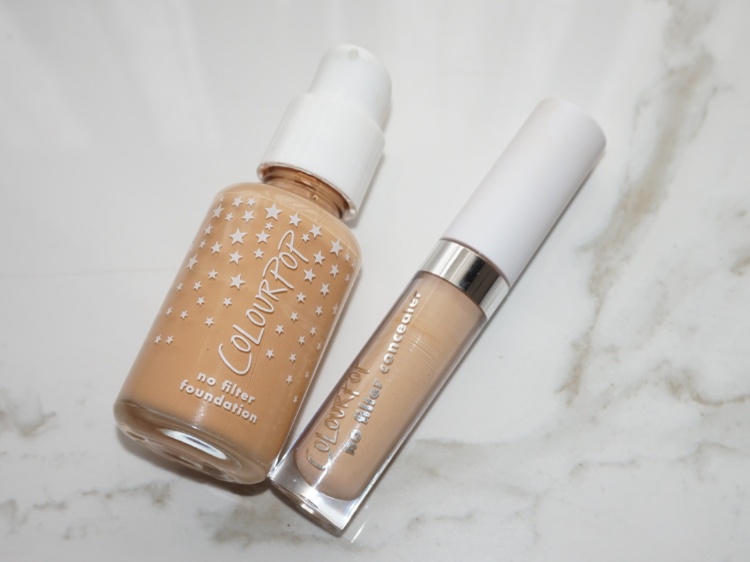 Colourpop No Filter Foundation & Concealer review and swatch