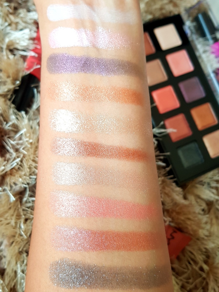NYX Love You So Mochi Eyeshadow Palette Sleek and Chic swatches