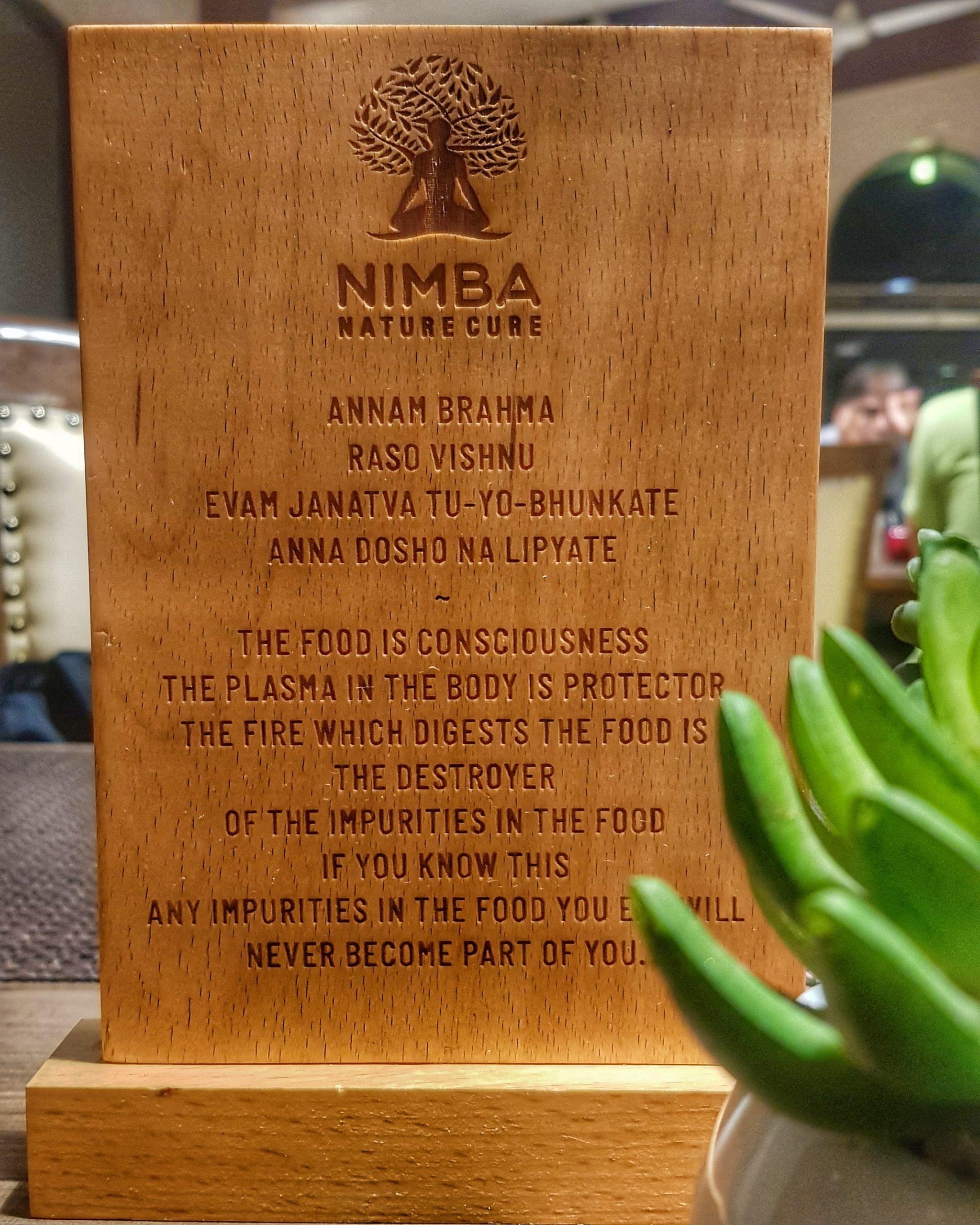 Food philosophy at Nimba